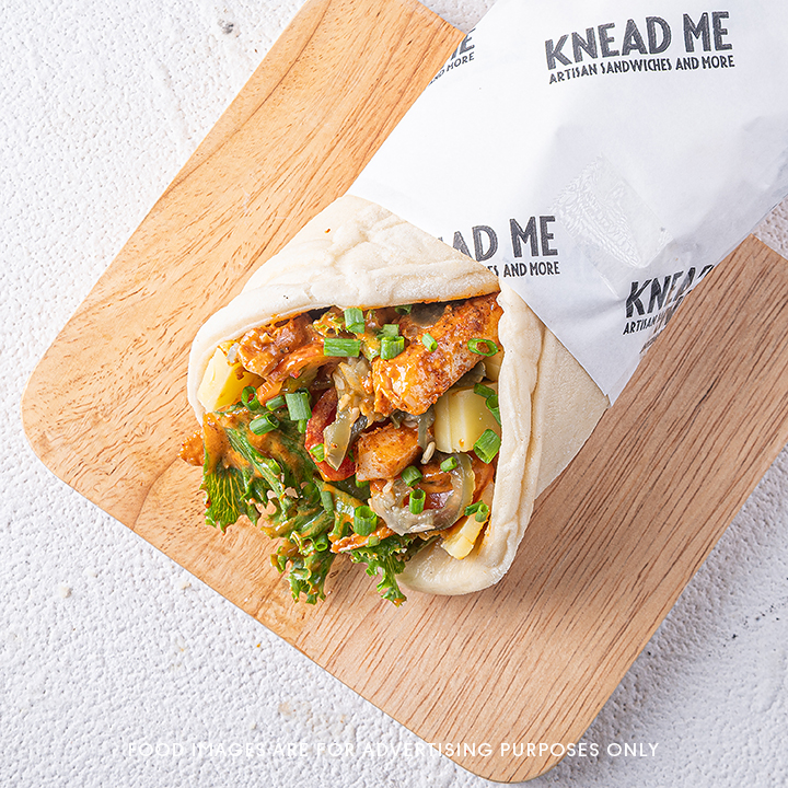 Chipotle Chicken & Smoked Cheddar Pita Wrap
