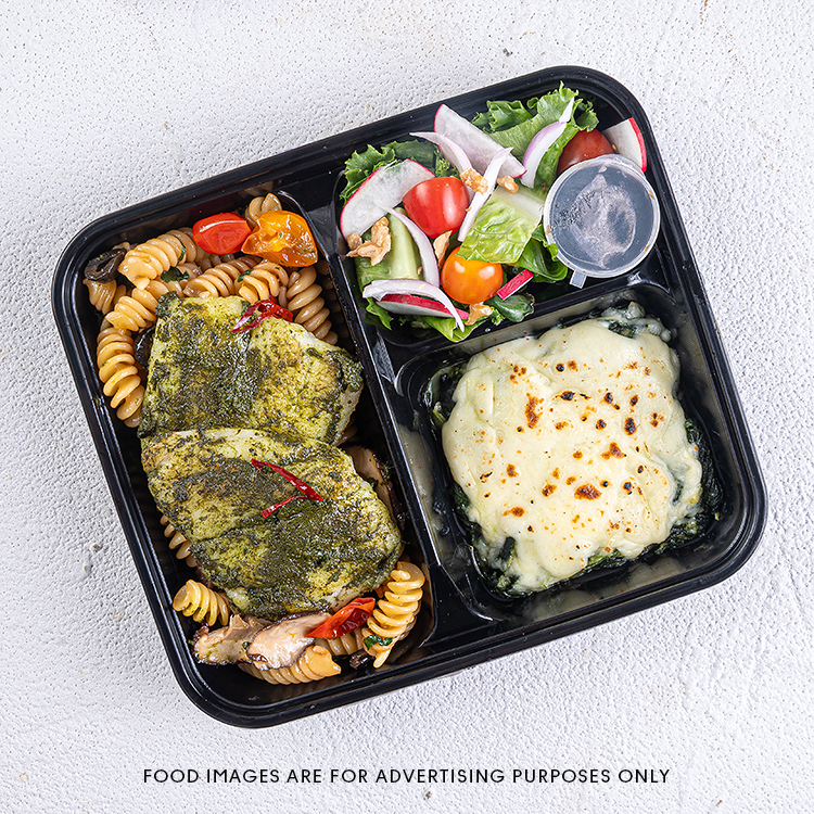 Pesto Fish Aglio Pasta Combo