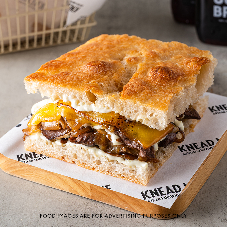Focaccia Philly Cheese Steak