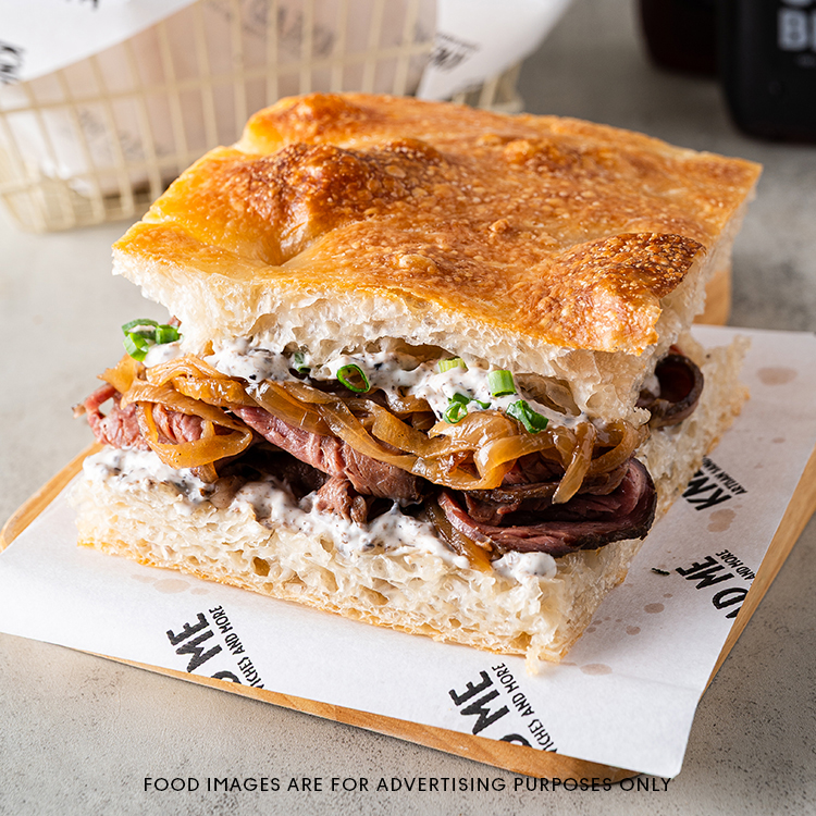 Focaccia Umami Truffle Roast Beef