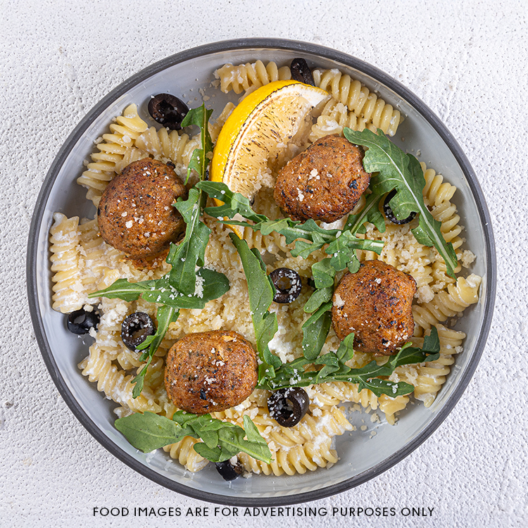 Cajun Salmon Meatball & Lemon White Sauce