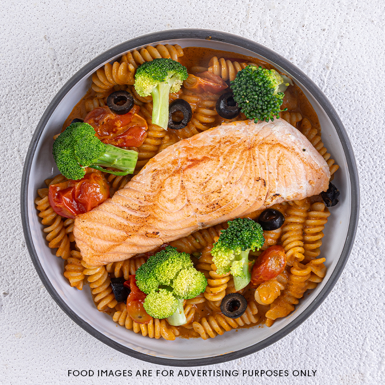 Hot Torched Salmon Pasta