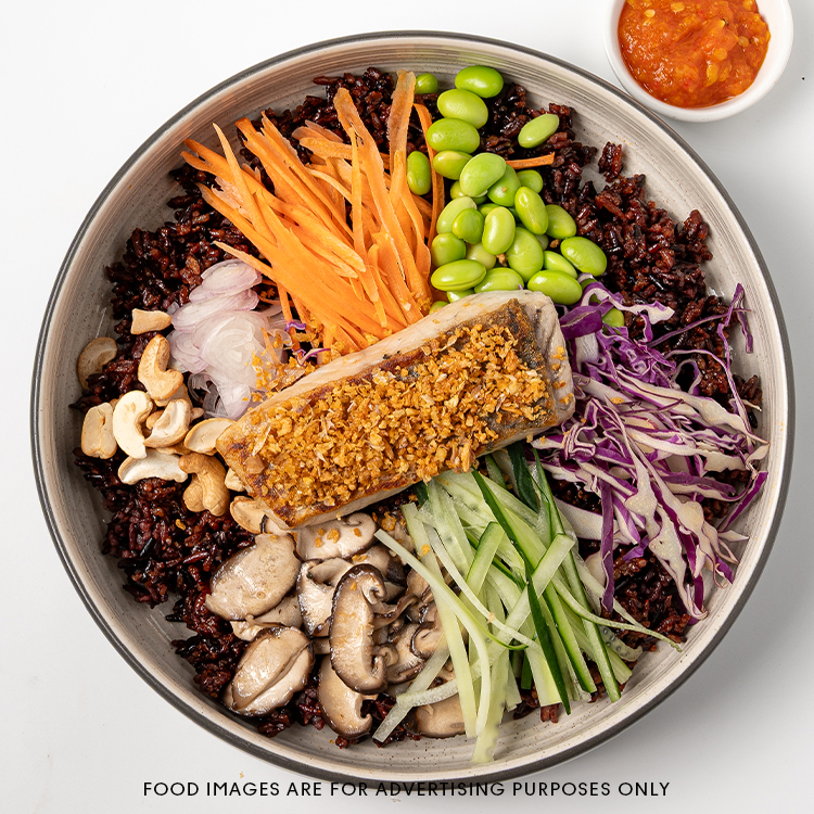 Rainbow Rice Bowl & Fish