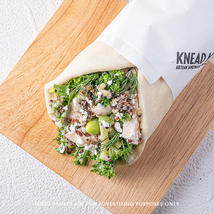 Chicken Feta & Broccoli Pita Wrap