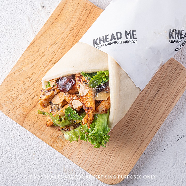 Lemon Chicken & Cranberry Pita Wrap
