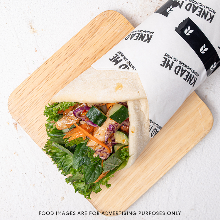 Peanut Chicken Pita Wrap